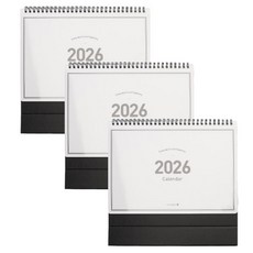 모닝 스탠딩 캘린더 2026 대(260 x 210 x 80 mm), 화이트, 3개