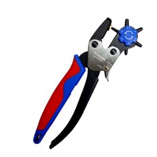 拓伏銳 多功能打孔鉗 OP-8302 皮帶打洞器, 1個, 8吋多功能打孔鉗 OP-8302, 紅色、藍色、黑色