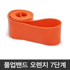 브로키 풀업밴드 턱걸이 스트레칭 철봉 고무밴드, 1개, 오렌지