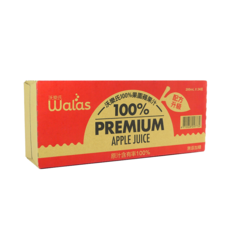 沃樂氏Walas 100%蘋果汁，原汁含有率100%，無添加糖，健康美味，隨時補充活力, 24, 200mL