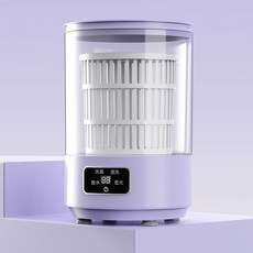 全自動小型洗衣機4L出租屋便攜小型除迷你內衣褲清洗神, 一個, 706紫色英文