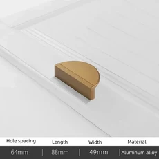 간단한 황금 청동 주방 라운드 서랍 찬장 캐비닛 핸들 카운터 도어 하드웨어를 가구 손잡이, Bronzer 88mm