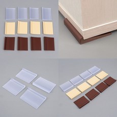 가구다리 높이조절 받침대 6cm 4개세트 가구보호 받침발 가구 높이 맞추기, 브라운