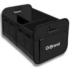 오어브랜드 접이식 차량 수납 자동차 트렁크정리함, 블랙