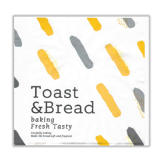 緣茂包材 新鮮烘焙 L袋 100入 20x20 淋膜款 漢堡袋 貝果袋 吐司袋 三明治 防油紙袋, 8套, 100個裝