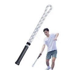 테니스 스윙 연습 로프 라켓 트레이닝 서브 파워 백핸드, 블루(가방포함), 1개