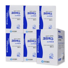 크리넥스 물 없이 사용하는 손소독제 겔 리필용, 6개, 500ml