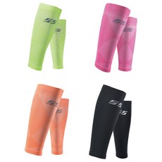 스포스피릿 카프 슬리브 종아리 보호대, 형광, 1개, L