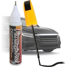 Zlirfy 터치업 페인트 펜 깊은 스크래치를 위한 자동차 스크래치 리무버 투인원 액세서리 펜 페인트 리무버(블랙), Red1, 1개