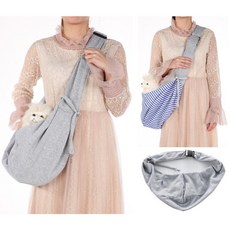 애완동물 외출 크로스 애완동물 가방 휴대용 조절 어깨끈 양면 등 애완동물 고양이 개 가방, 회색, 1개