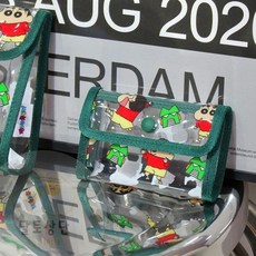 [짱구는 못말려] 투명지갑 초경량지갑 투명파우치 어린이집파우치