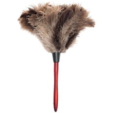 투데이리빙 타조털 먼지 털이개 가정용 차량용 극세사 깃털 브러쉬 만능 거미줄 제거 청소 도구 정전지 방지 원목 총채, 1개, R98643A(혼합색상