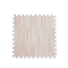 木紋巧拼地墊 加送邊條 SGS檢驗無毒 EVA木紋地墊, 1套, 白橡木紋款32入, 白橡