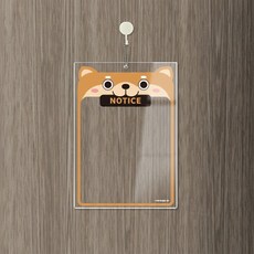 NOTICE22 걸이형 아크릴 메모보드 알림 게시판 210x300mm 투명판, 상세페이지 참조