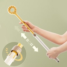 클로버 테크 연장 가능 편리한 다용도 신형 효자손, 2개, 화이트