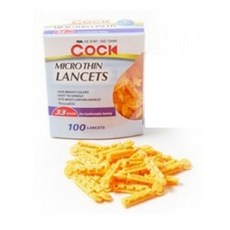 란셋 소아용 사혈침 33G 100P 란셋침 랜싯