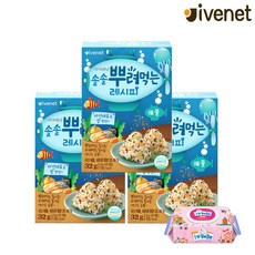 [아이배냇] 솔솔 뿌려먹는 레시피+물티슈 100매, 솔솔뿌려먹는 해물 3개+물티슈100매, 32g, 3개