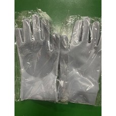 小紅書爆款廚房清潔刷手套 矽膠洗碗手套 家務清潔手套 洗車手套, 實體如圖（26*15公分）,短毛, 1個