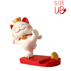 크레아 행운 고양이 휴대폰 거치대, 승승장구, 혼합색상, 1개