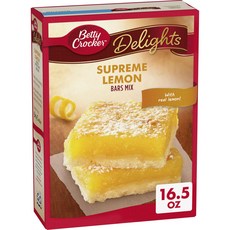 베티 크로커 딜라이츠 슈프림 레몬 바 믹스 467.45그램 Betty Crocker Delights Supreme Lemon Bars Mix 16.5 oz., 1개