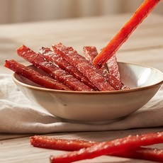健康本味 豬肉乾 豬肉條 優質豬肉製成 耐嚼潔牙, 1個, 厚切棒棒肉條200克, 200g, 肉乾