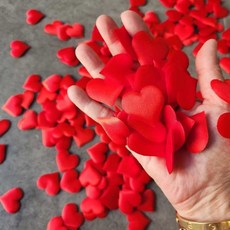 장식 프러포즈 세트 파티 하트 용품 모양 연출 행사 소품 빨간 100p, 1개, 상세페이지 참조