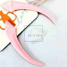 엠비아7 눈썹 반달칼 핑크 눈썹가위