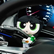 【可開票】-飛天小女警汽車懷擋裝飾玩偶車載轉向燈雨刮器車內懷檔飾品擺件女 zrv2, 毛毛, 1個