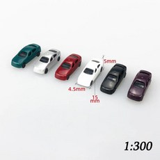 미니어처 자동차 모델 키트 모래 테이블 풍경 차량 제작 재료, 1개, 2. 300scale 100pcs