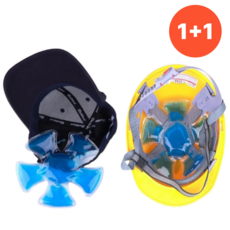 프렌지 아이스 모자 쿨링패드 야구장 조깅 더위예방, 2개, 블루