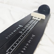 리빙릿 발 사이즈 측정기 모든 신발 사이즈 발재기 발크기, 1개, 블랙