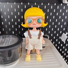 팝마트 몰리 지거 피규어 인형옷 악세서리 소품, 베이지 4피스 세트(옷+바지+신발+안경)
