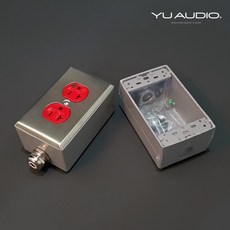 YU AUDIO 雙孔 HIFI/AV 專線電源盒 鋁製防磁, 1個, HUBBELL插座+帶電源線(留言板詢問)