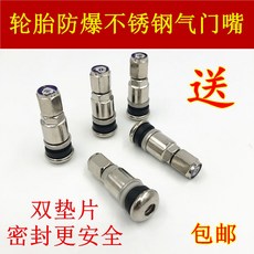 汽車鋁合金氣門嘴/氣嘴蓋/輪胎風嘴頭/氣嘴/輪胎氣嘴蓋/氣嘴頭-防爆耐用，多色可選, 1個, 100只不鏽鋼氣門嘴