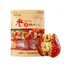 왕대추에 호두가 통으로 중국대추호두말이 낱개포장 장가계 견과류 대추간식 건강간식 500g, 2개