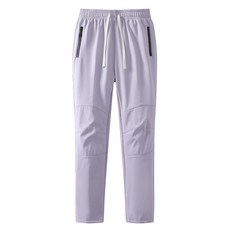 情侶戶外衝鋒褲 秋冬刷毛保暖 石墨烯發熱 防風防潑水 登山滑雪軟殼褲 女紫色 XL