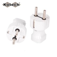 접지플러그 2P 코텍 전기선 멀티코드 전선 연장선 멀티 콘센트 수공구 전기연장선 케이블 플러그 전기재료, 접지플러그 2P-코텍