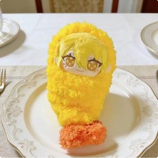 에그미 애니메이션 림버스 컴퍼니 10cm 코튼 플러시 인형 옷, 1개, 새우튀김옷