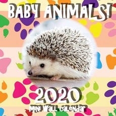 (영문도서) Baby Animals! 2020 Mini Wall Calendar Paperback, Sea Wall, English, 9781642525175