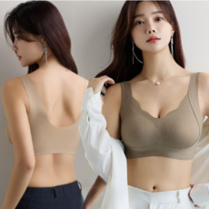 포미올라 앞뒤태 여신 노와이어 심리스브라 2P