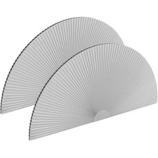 2개 세트 100% 차광 아치형 창문 셔터 주름진 패브릭 반원형 세포 블라인드 자유롭게 자를 수 있는 반원형 차양 거실 침실 사무실용(