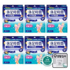 휴족시간 지압자극시트 발바닥 힐링패치 + 천연비누, 3g, 6개, 4매