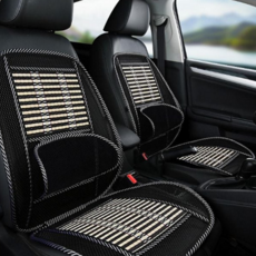 자동차 쿨 시트 대나무 통풍 메쉬 차량 쿨 시트 커버 등받이 여름 쿠션 방석 매트 허리