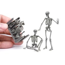 할로윈 디스플레이 유령의집 공포 파티 집 해골 전신 축제 소품 모형, 1/35 두 개 한 상자에