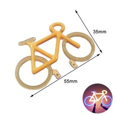 만화 모양 램프 조각 장식용 컬러 칩 광원 축제 스팟 생일 파티, 1개, 8. Bicycle