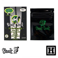 Skunk Sack Odor Free Storage Bags, 1個, 1盒 (12個M號夾鏈袋)