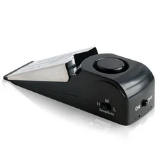 門阻警報器 防盜感應器, 1個, 銀黑色