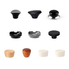 취향대로 선택하는 냄비 뚜껑 손잡이, 우드 노브, 1개