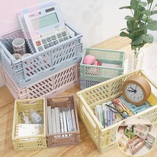 PH 폴딩 박스 소형 소품정리함 학용품정리함 학용품정리, 블루