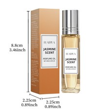 FLAIPEA 茉莉香水滾珠瓶 淡香水香精油 10ml 隨身攜帶, 1個, 滾珠10ml